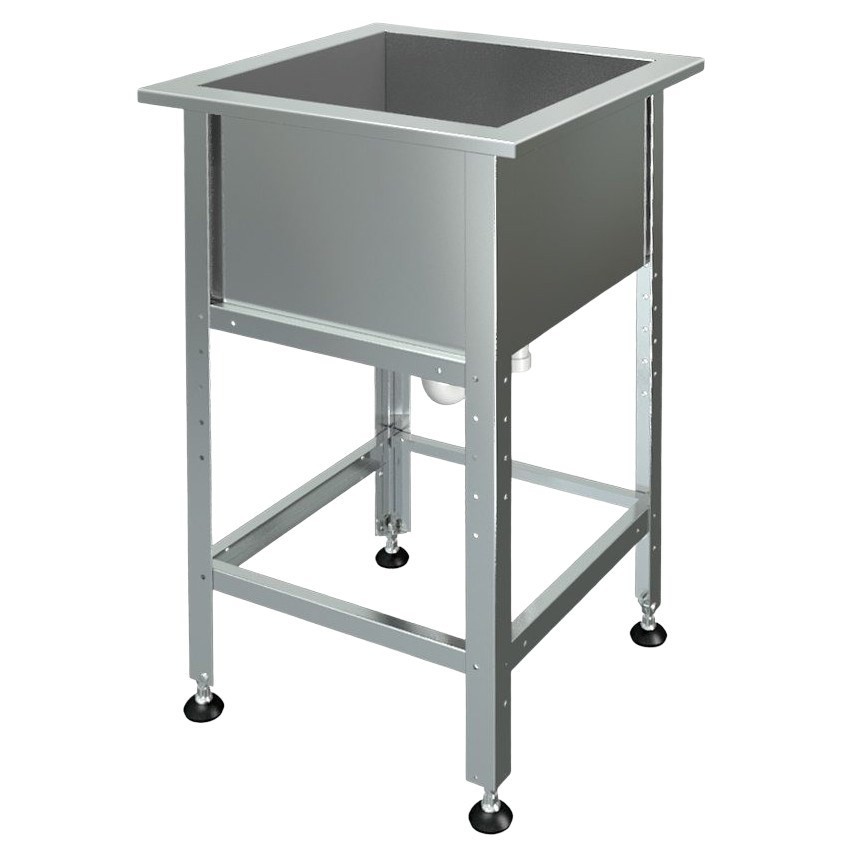 Ванна моечная МХМ М-1-0,3-0,53/0,53 нерж. (AISI 430, t=0,6)