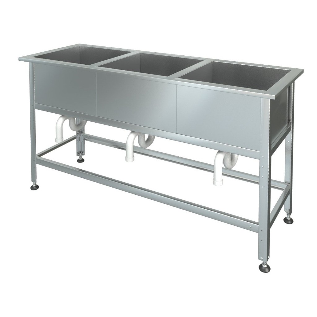 Ванна моечная МХМ М-3-0,3-0,6/1,47 (AISI 430, t=0,6)