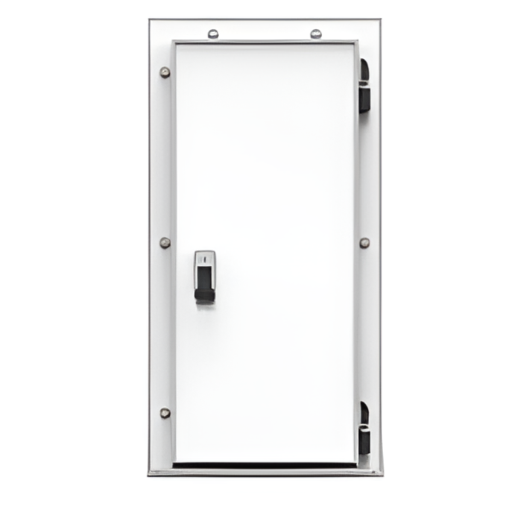 Дверь холодильная распашная одностворчатая НТ-РДО-1000*2000/80 (с металлической рамой)