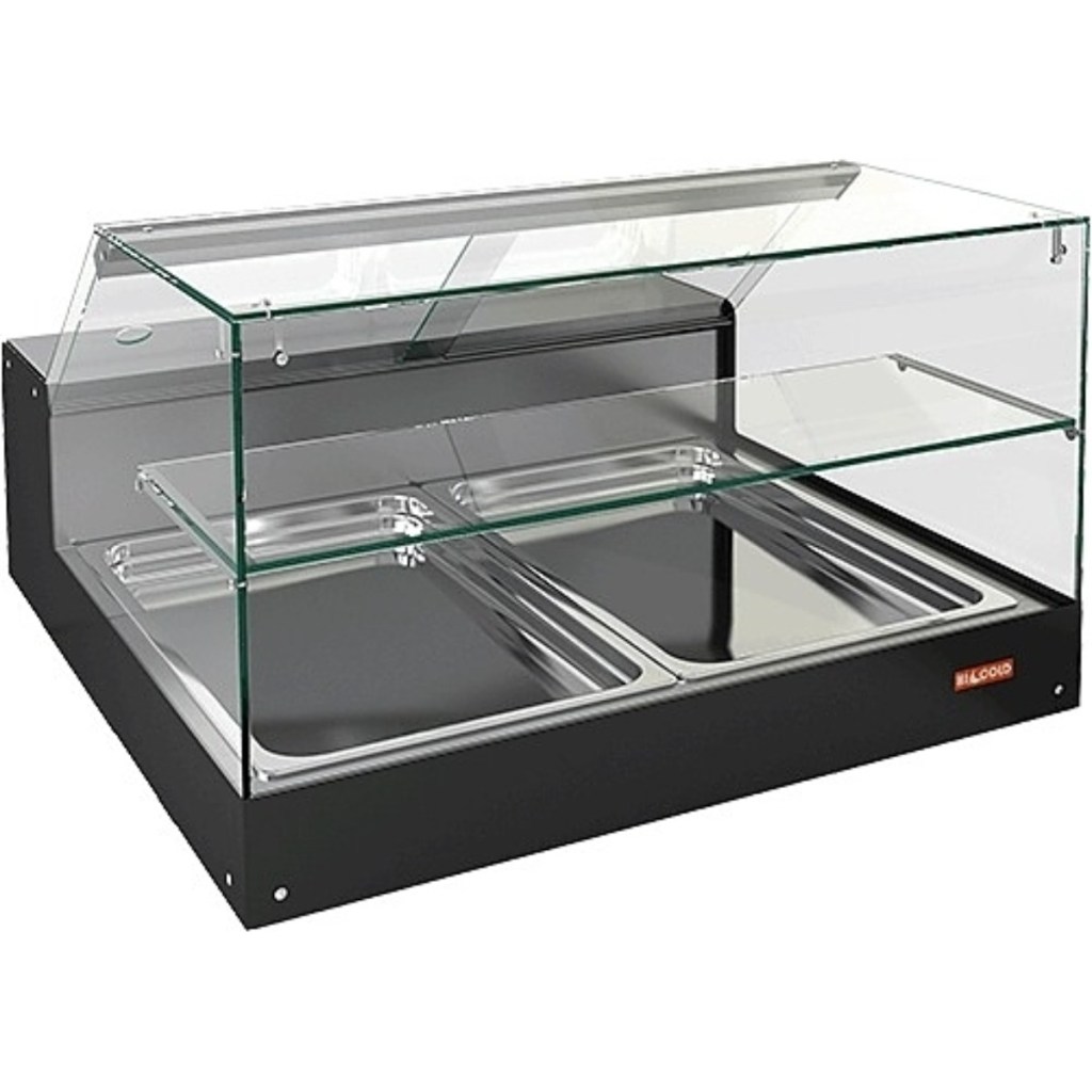 Витрина холодильная настольная HICOLD VRS 2 GN S с полкой