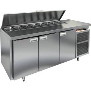 Стол холодильный для салатов HiCold SL2-111GN (1/6) О с крышкой