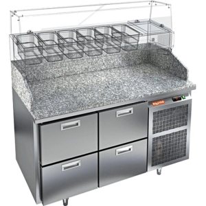 Стол холодильный для пиццы HiCold PZ3-22/GN камень