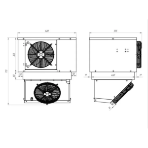 Моноблок холодильный среднетемпературный Intercold ММСМ-110 FT T (опция -10° С) - Изображение 2