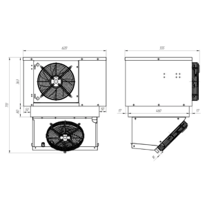 Моноблок холодильный низкотемпературный Intercold МLCM-109 FT T (опция -30° С) - Изображение 2