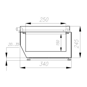 Витрина для ингредиентов Carboma A30 SM 1,2-G (5 GN1/4) - Изображение 2